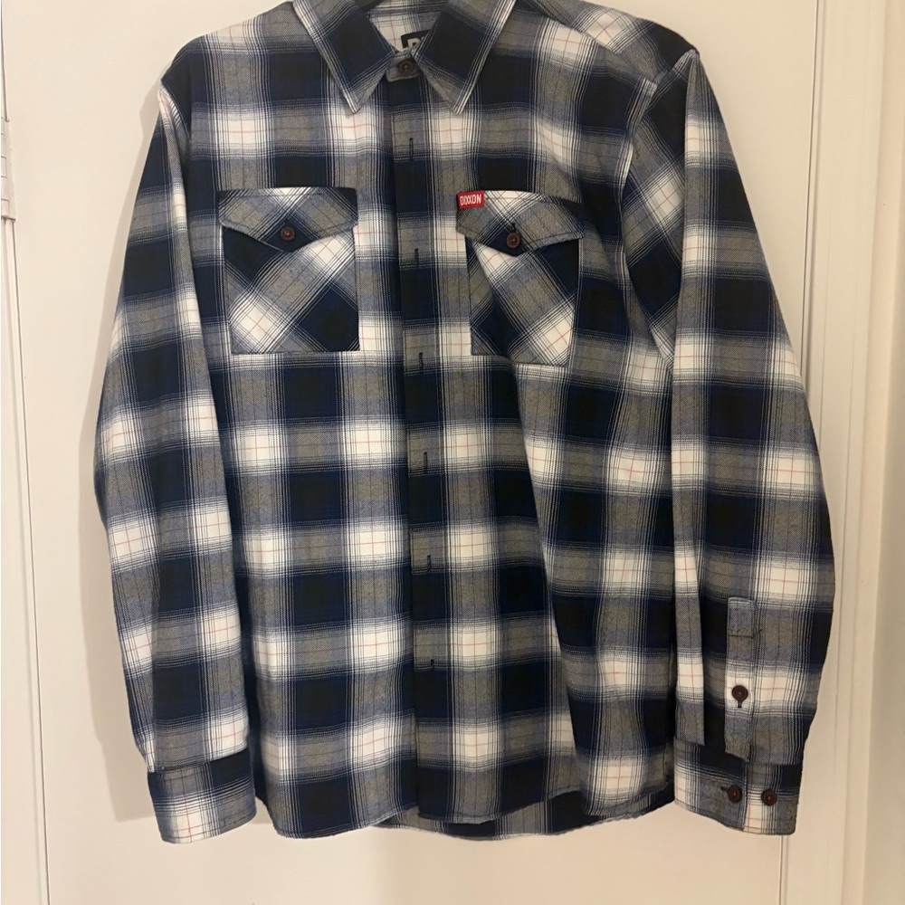 DIXXON Navy and White Checkered Shirt